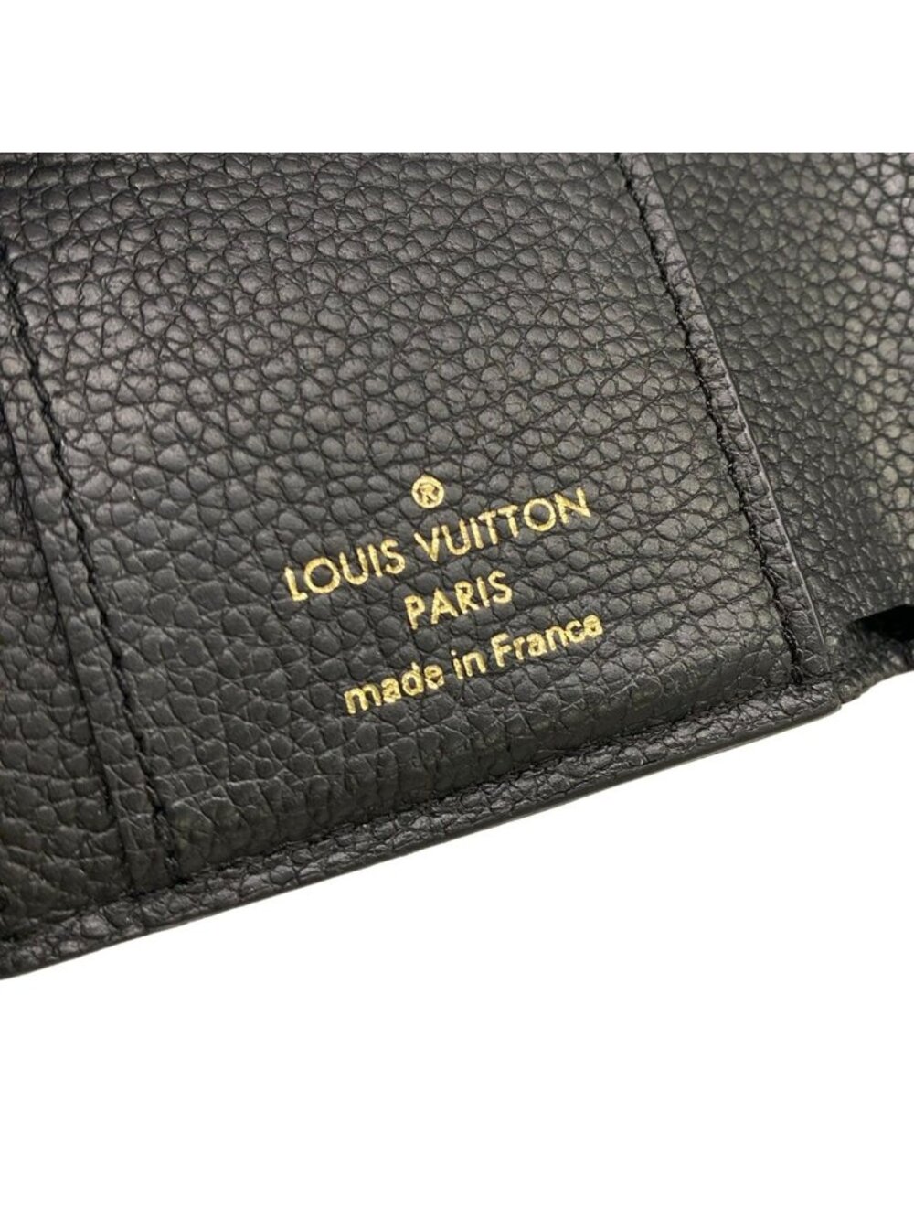 Louis Vuitton Trifold Wallet Monogram Empreinte Portefeuille Zoe Noir Leather - Picture 5 of 11